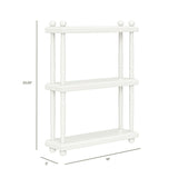 Liberty Tiered Wall Shelf in Warm White
