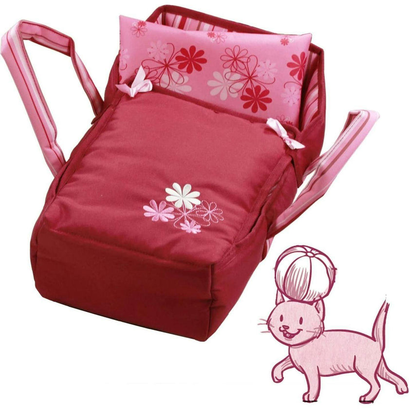 Sweet Dreams Soft Portable Carry Bed with Handles for Baby Dolls up to 16.5"
