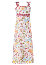 Penelope Cotton Embroidery Maxi Dress