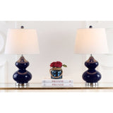 Set of 2 Eva Double Gourd Glass Lamps