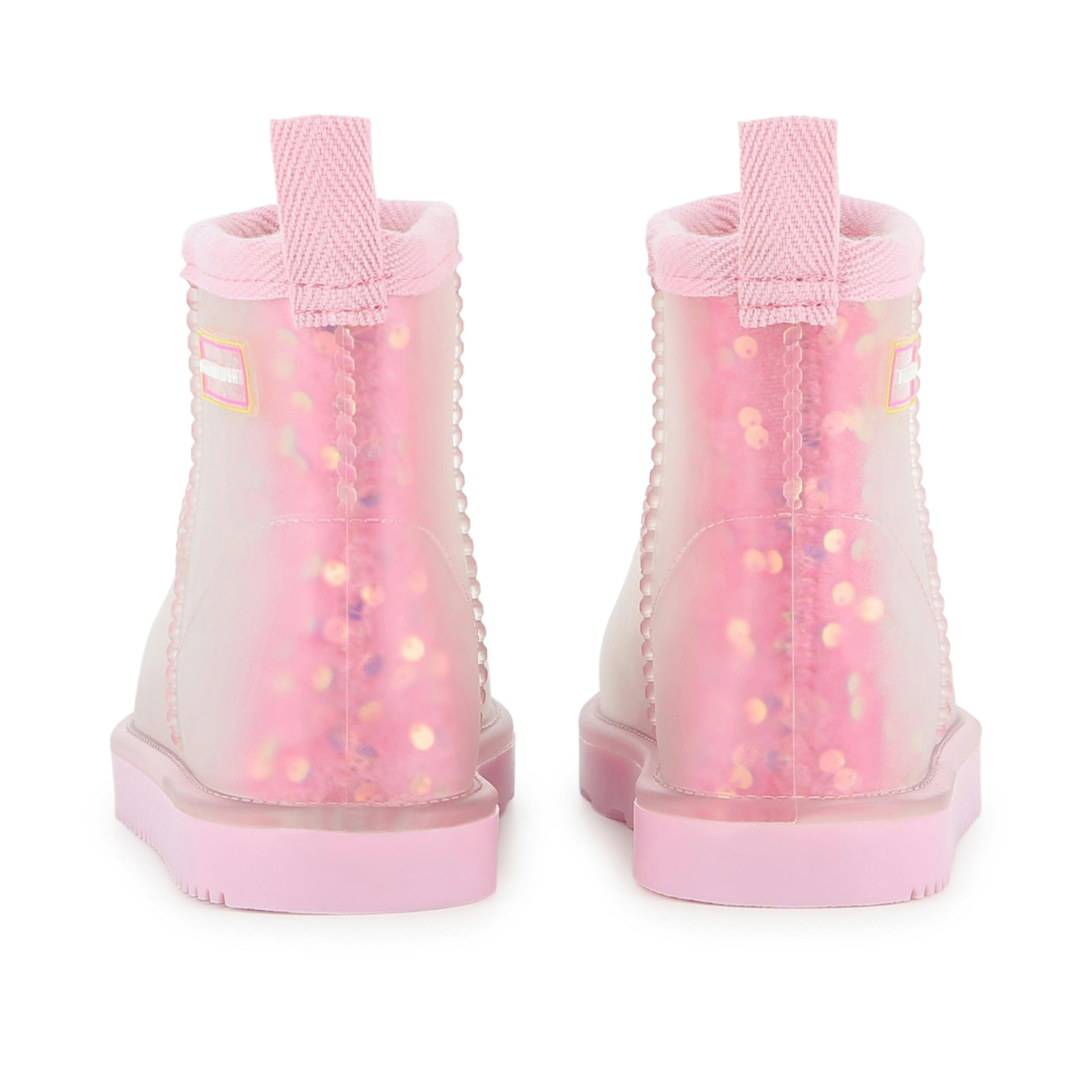Pink Sequin Après‑Ski Boots