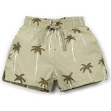 Palm Tree Print Swim Shorts