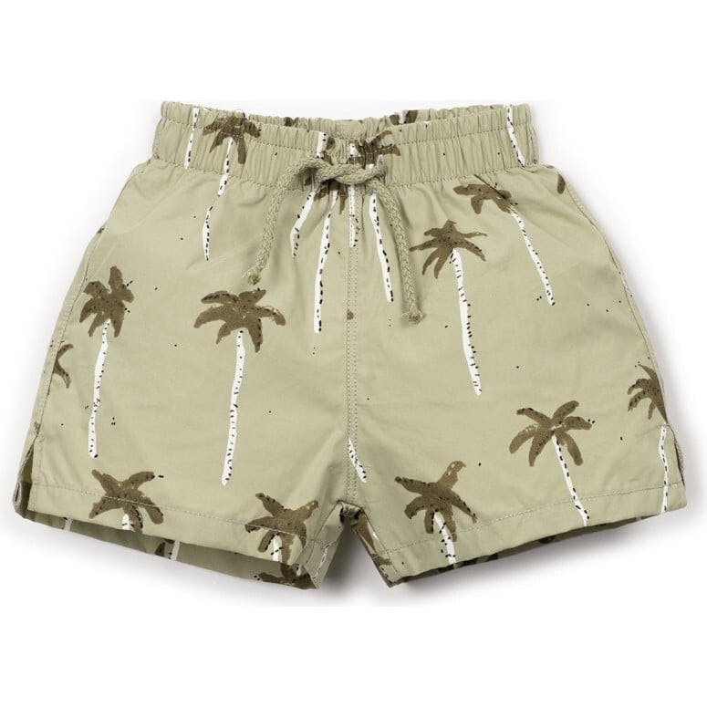 Palm Tree Print Swim Shorts