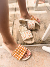 Slide Sandal | Patterns - Sunset Meadow