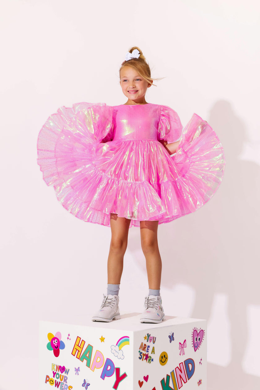Crystal Pink Hologram Dress