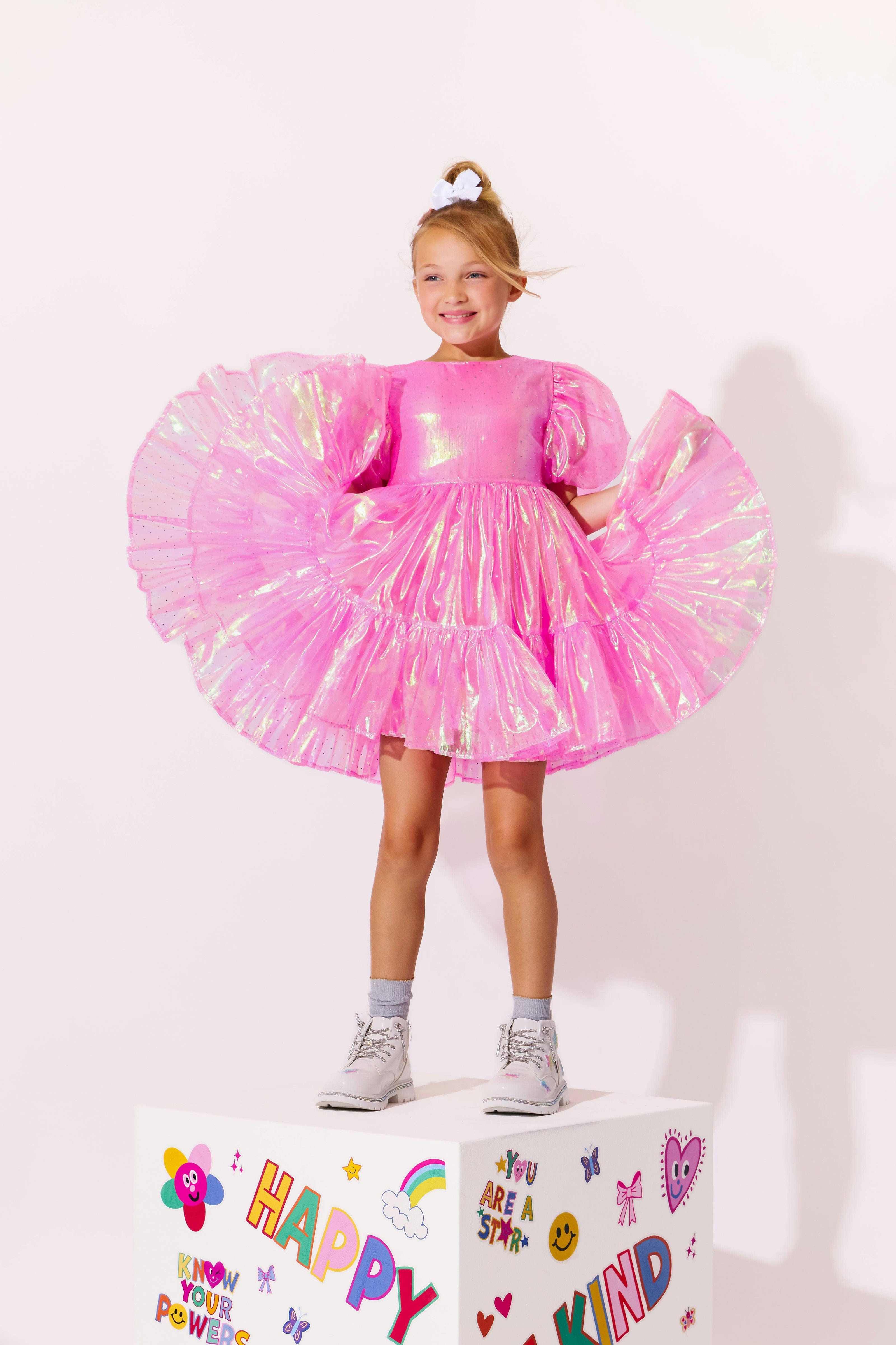 Crystal Pink Hologram Dress