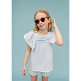 Seersucker Smocked Girl Blouse