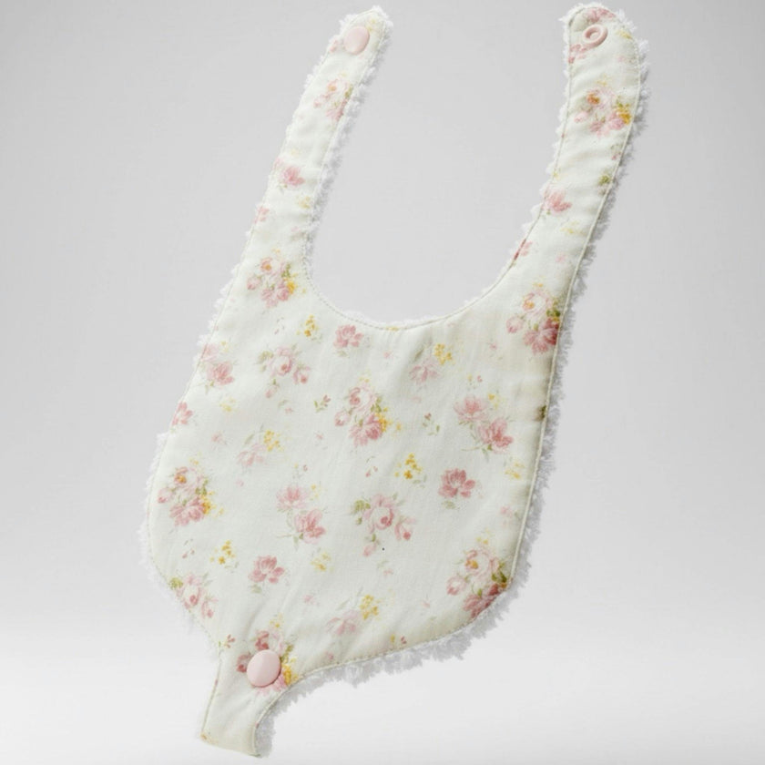 Soothe and Snap Pacifier Bib-Antique Rose