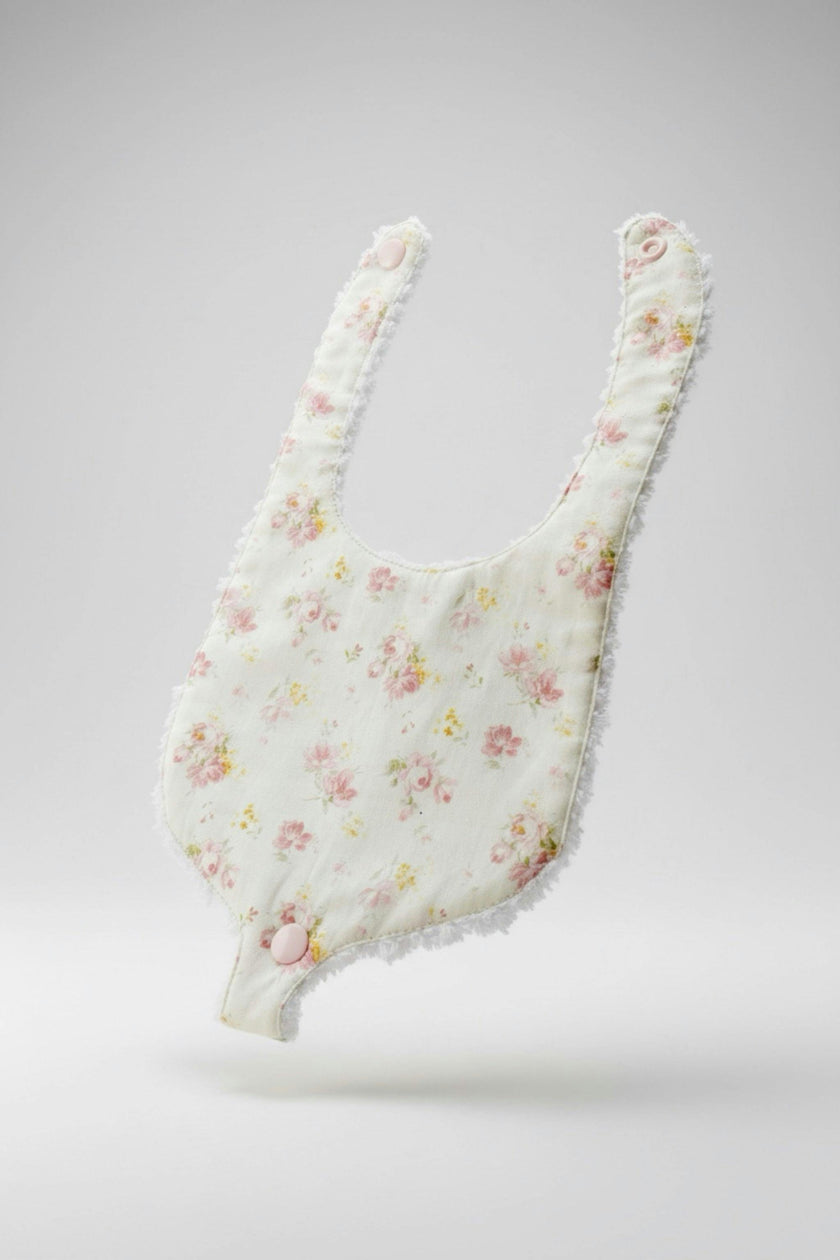 Soothe and Snap Pacifier Bib-Antique Rose