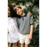 Sterling Short Sleeve Sweater - Navy