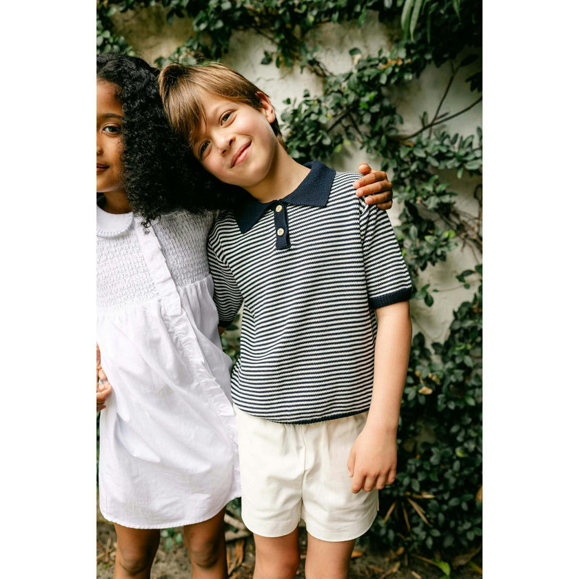 Sterling Short Sleeve Sweater - Navy