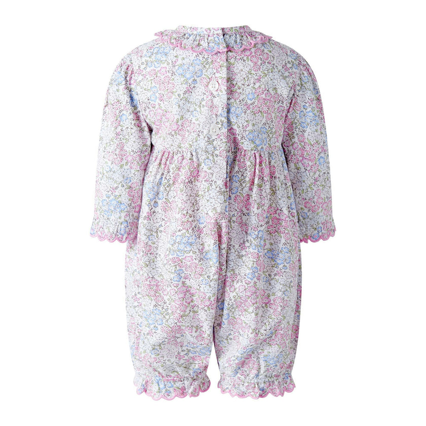Smocked Scalloped Babysuit