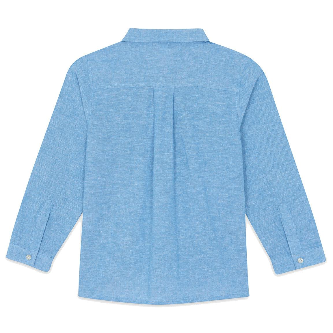TARTINE ET CHOCOLAT Melange Linen Overshirt - Nuage