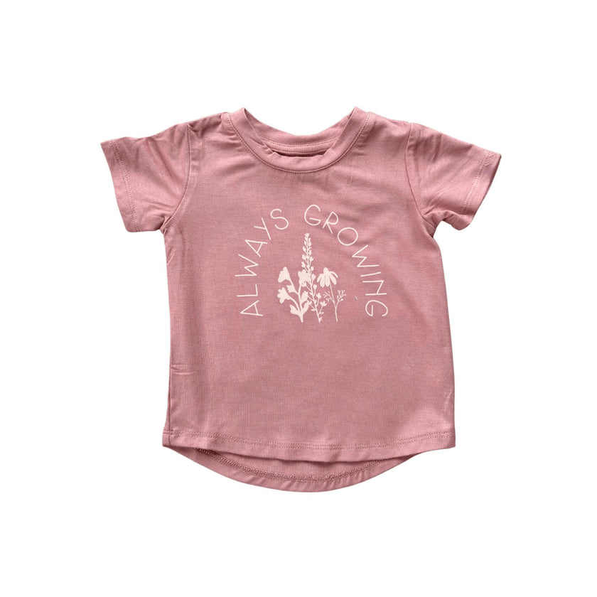 Girl's Short Sleeve Tee American Mini