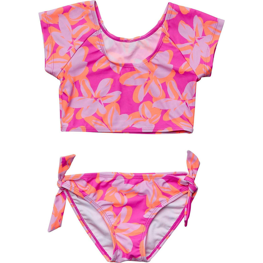 Hibiscus Hype Crop SS Rash Top Set