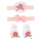 Pink Rose Ribbon and Bow Gift Set