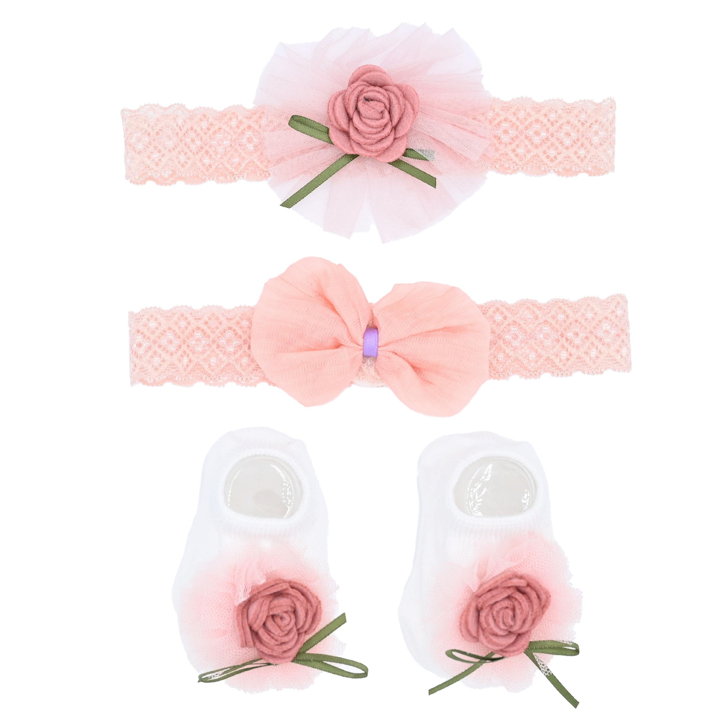 Pink Rose Ribbon and Bow Gift Set