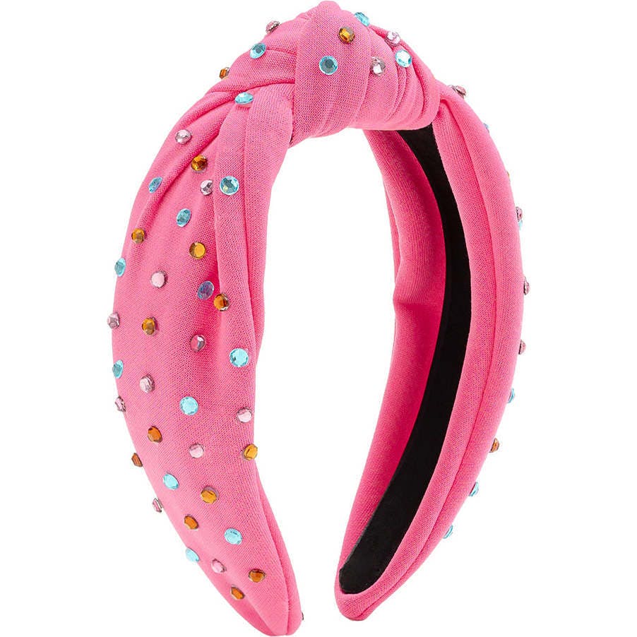 Raspberry Rhinestone Headband