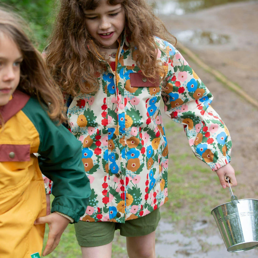 Flora and Fauna Waterproof Raincoat, Multi