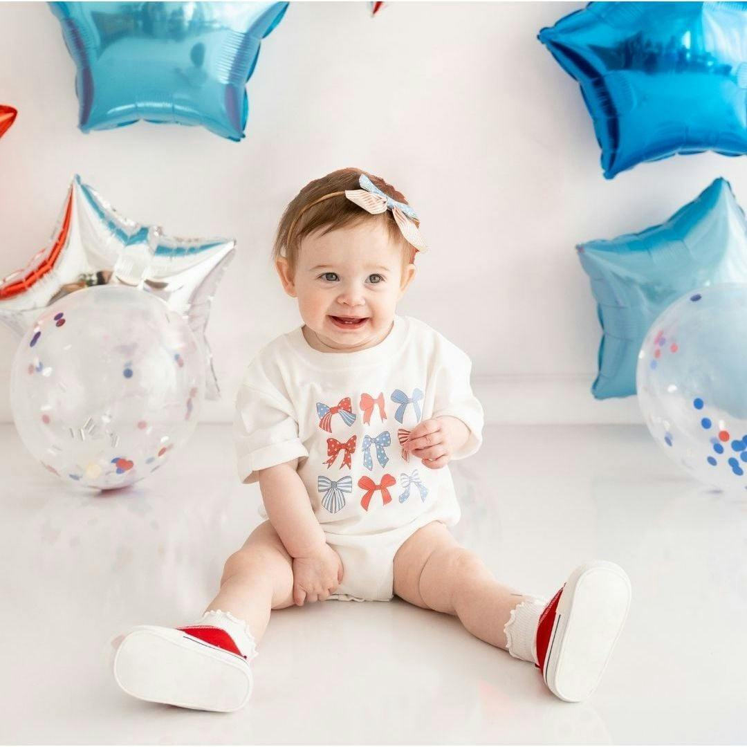 Patriotic Cutie Bow Baby Headband