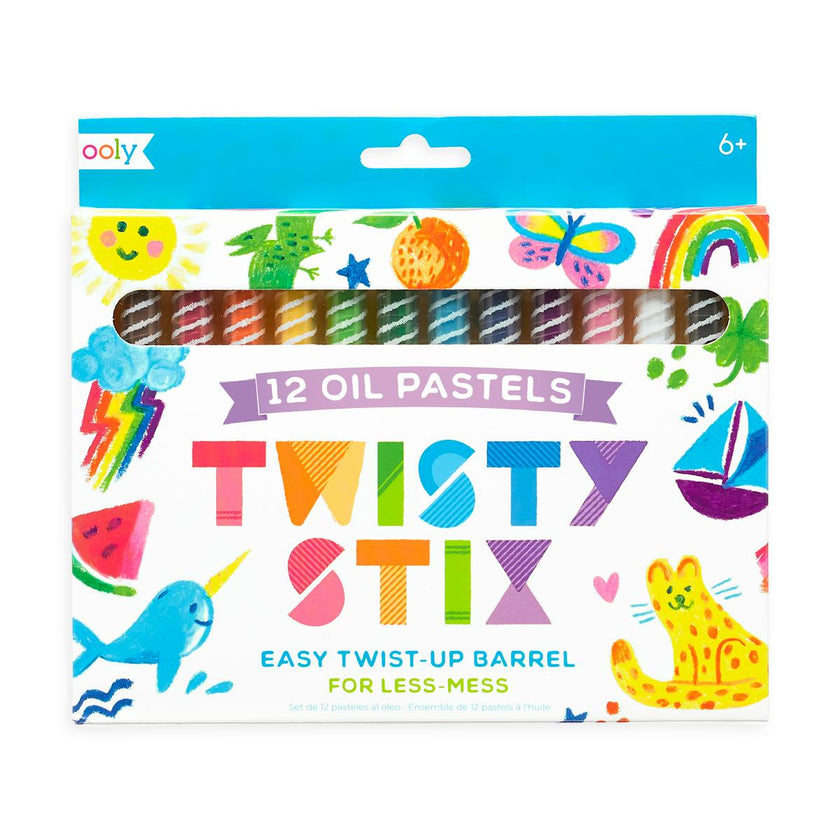 Twisty Stix Oil Pastels - Set of 12