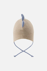 Baby Dino Winter Peruvian Knit Hat Light Taupe