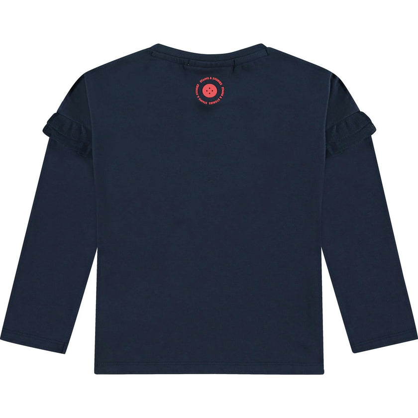 Crew Neck Long Sleeve Pullover T-Shirt
