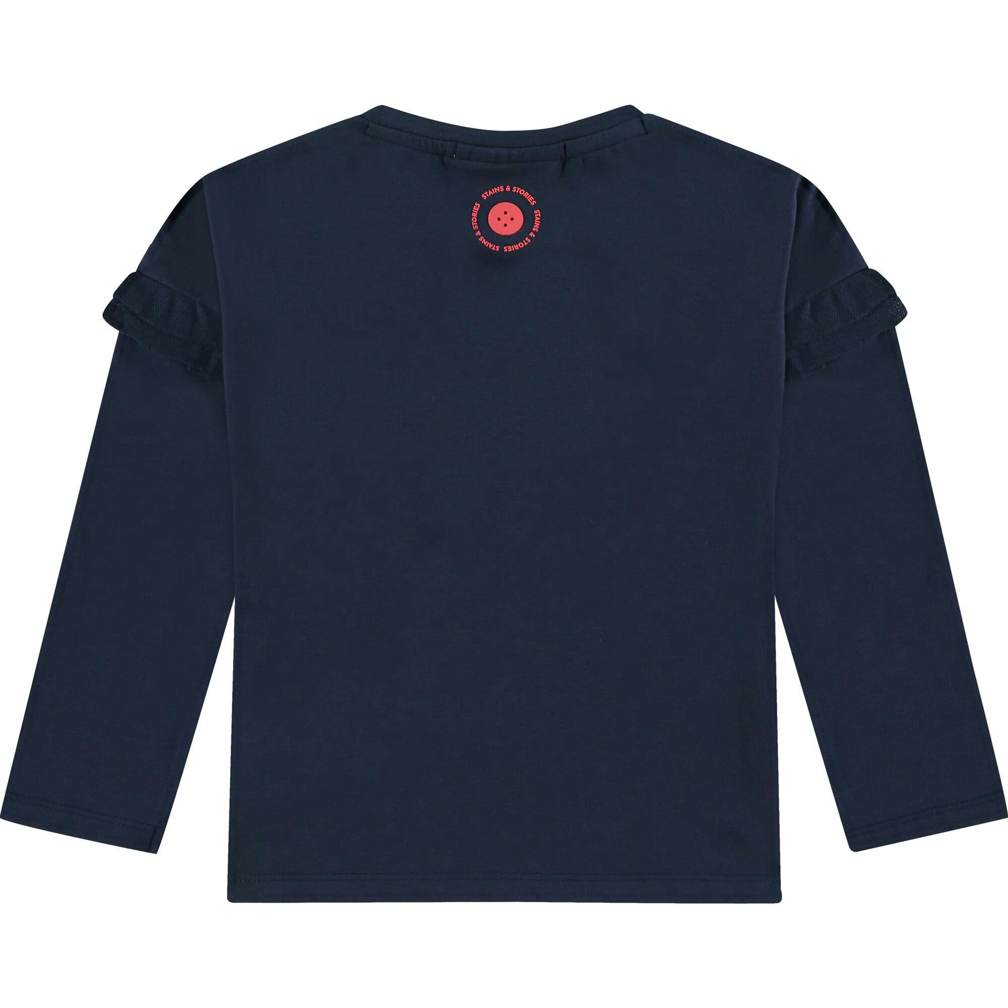 Crew Neck Long Sleeve Pullover T-Shirt