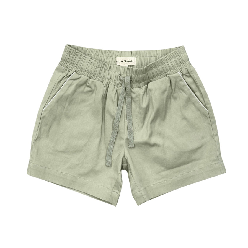 Boy's Twill Beach Shorts Desert Sage