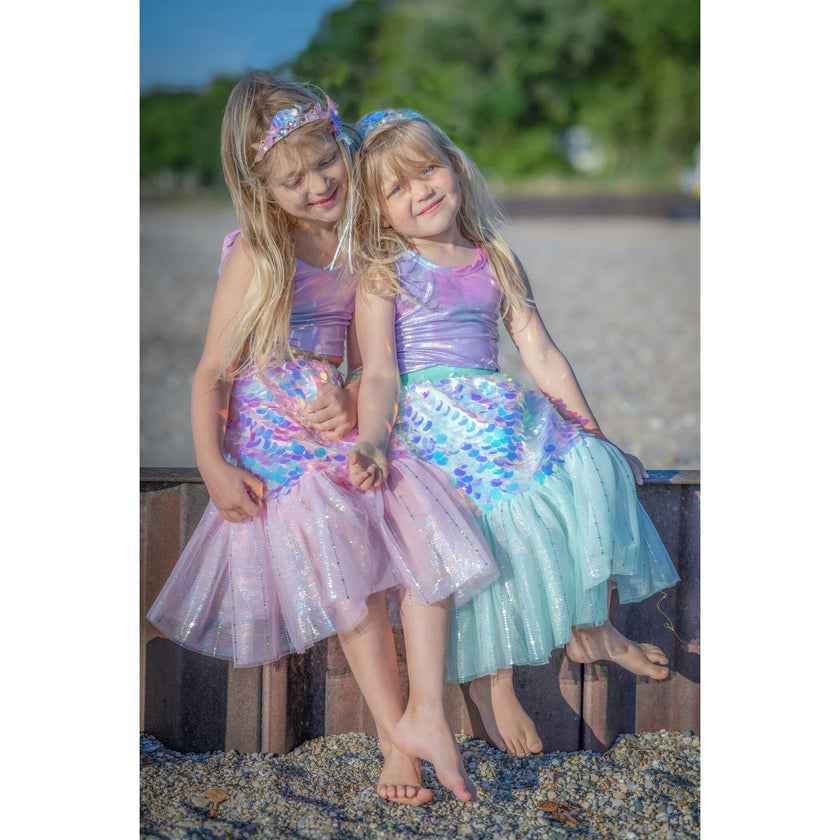 Bling Bling Mermaid Skirt & Hairclip Set