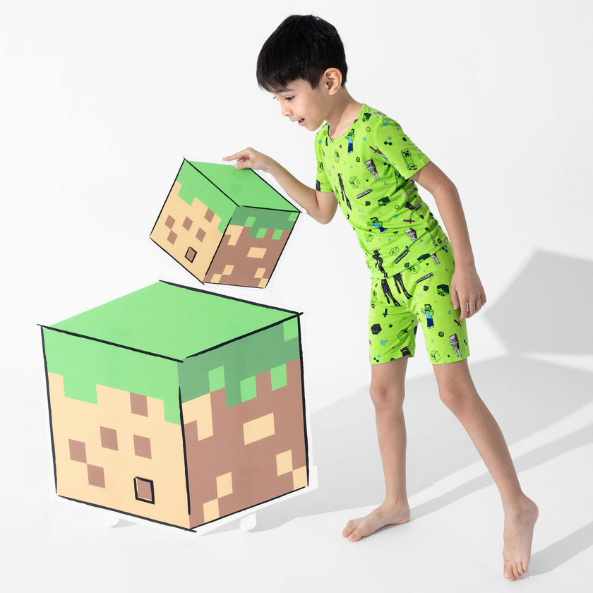 Minecraft: Mob Squad Bamboo Kids Pajama Short Set