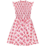 Mini Kylie Dress in Rouge Lattice Floral