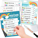 Colorful Kids Reward Sticker Charts & Day-N-Night Routine Charts Bundle