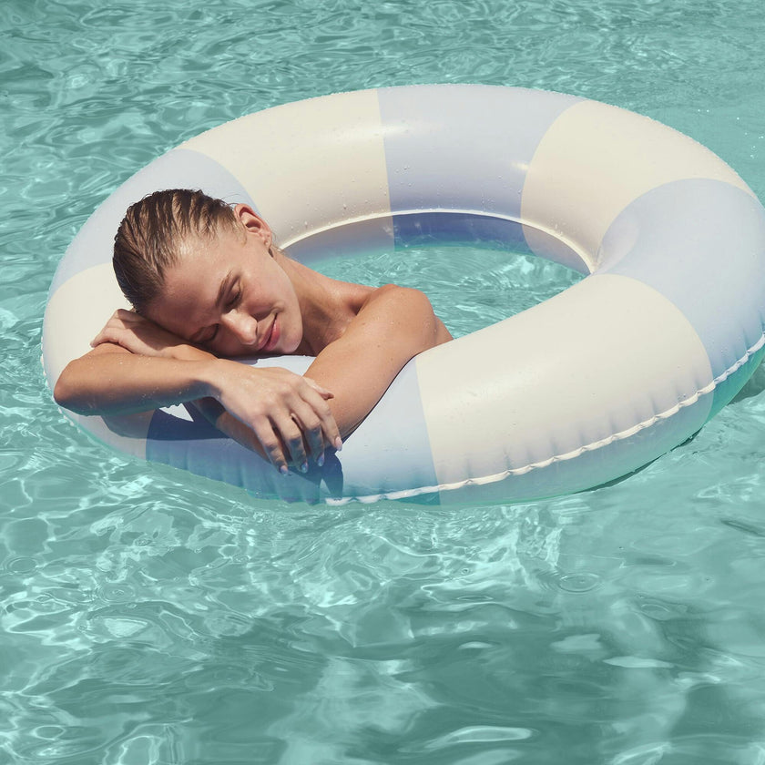 Tube Pool Ring: La Mer Med Blue Stripe