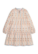 Long Sleeved Positano Dress - Verbier Vines Orange