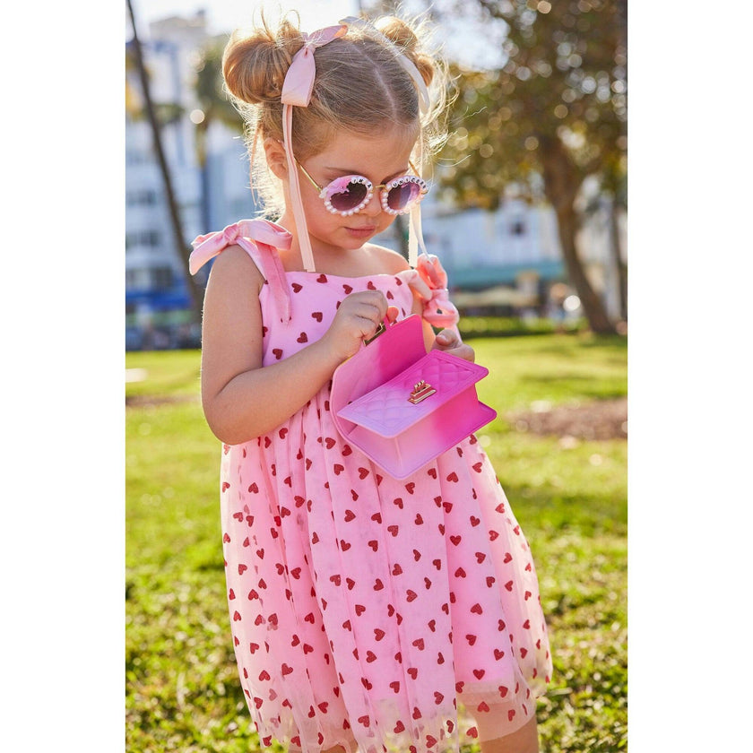 Women's Pink Hearts Tank Dress