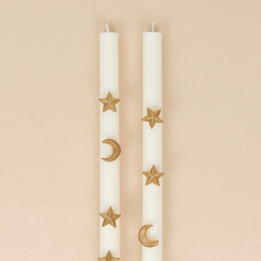 Ivory Celestial Table Candles