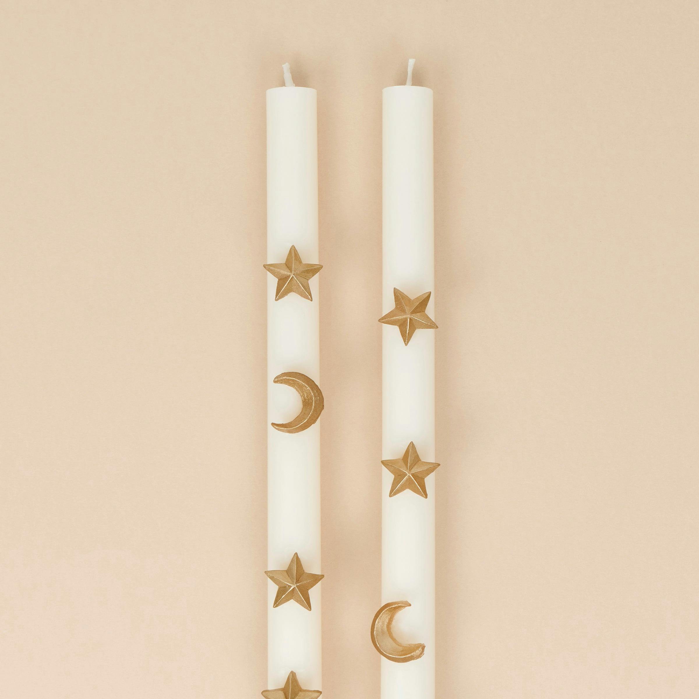 Ivory Celestial Table Candles