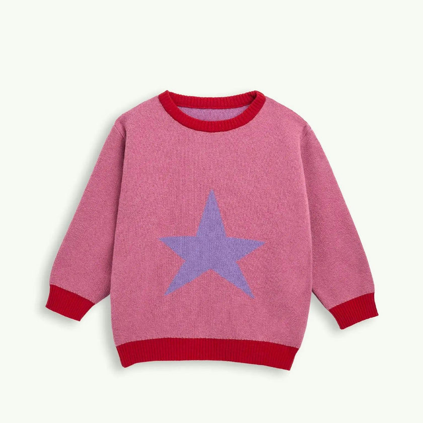 children's wool blend sweater - star