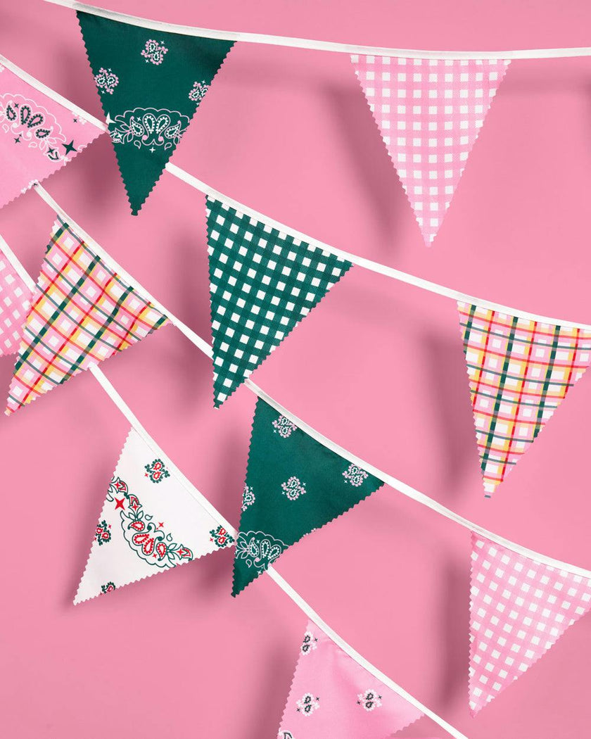 Camp Bunting Banner - gingham garland