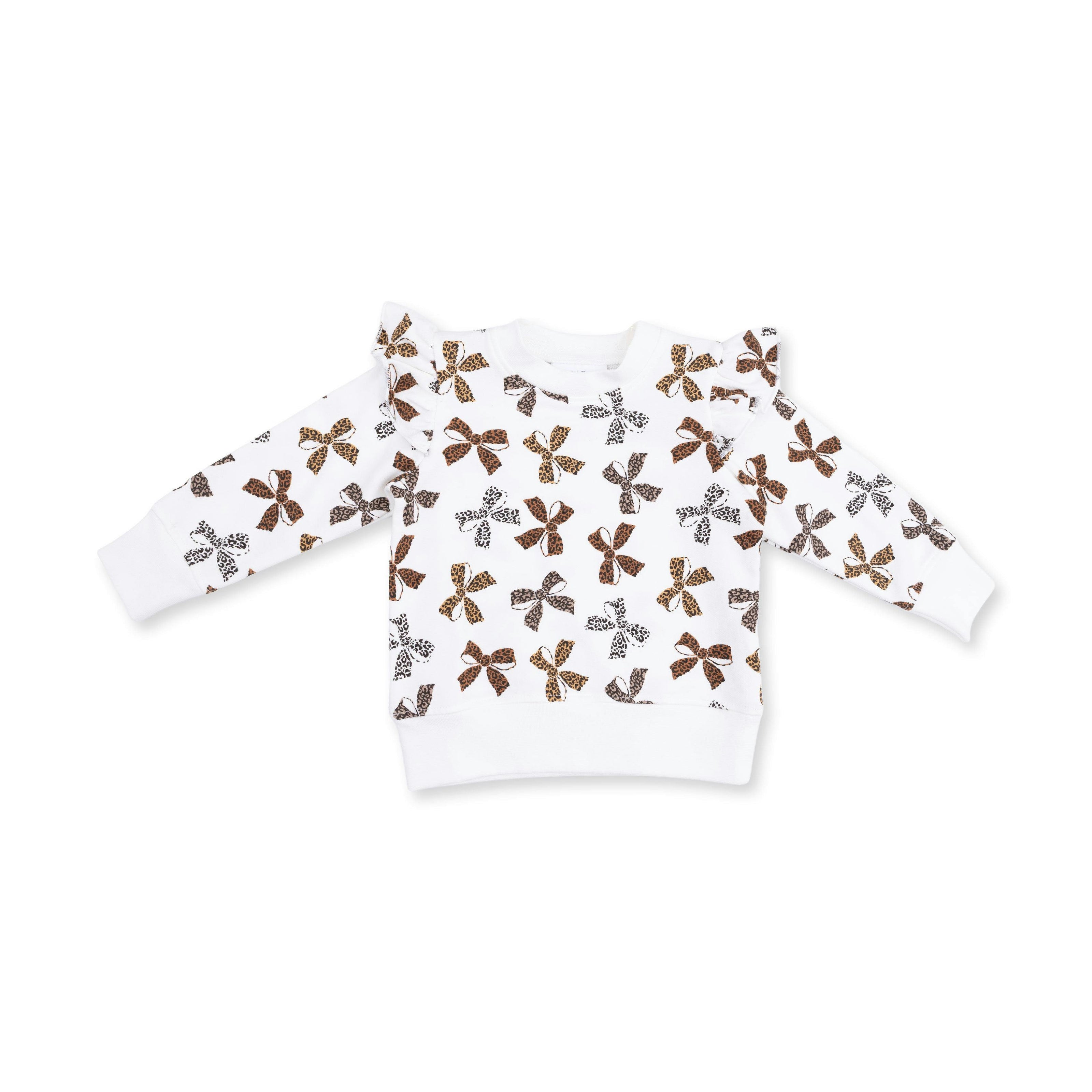 Leopard French Terry - Ruffle Sweatshirt