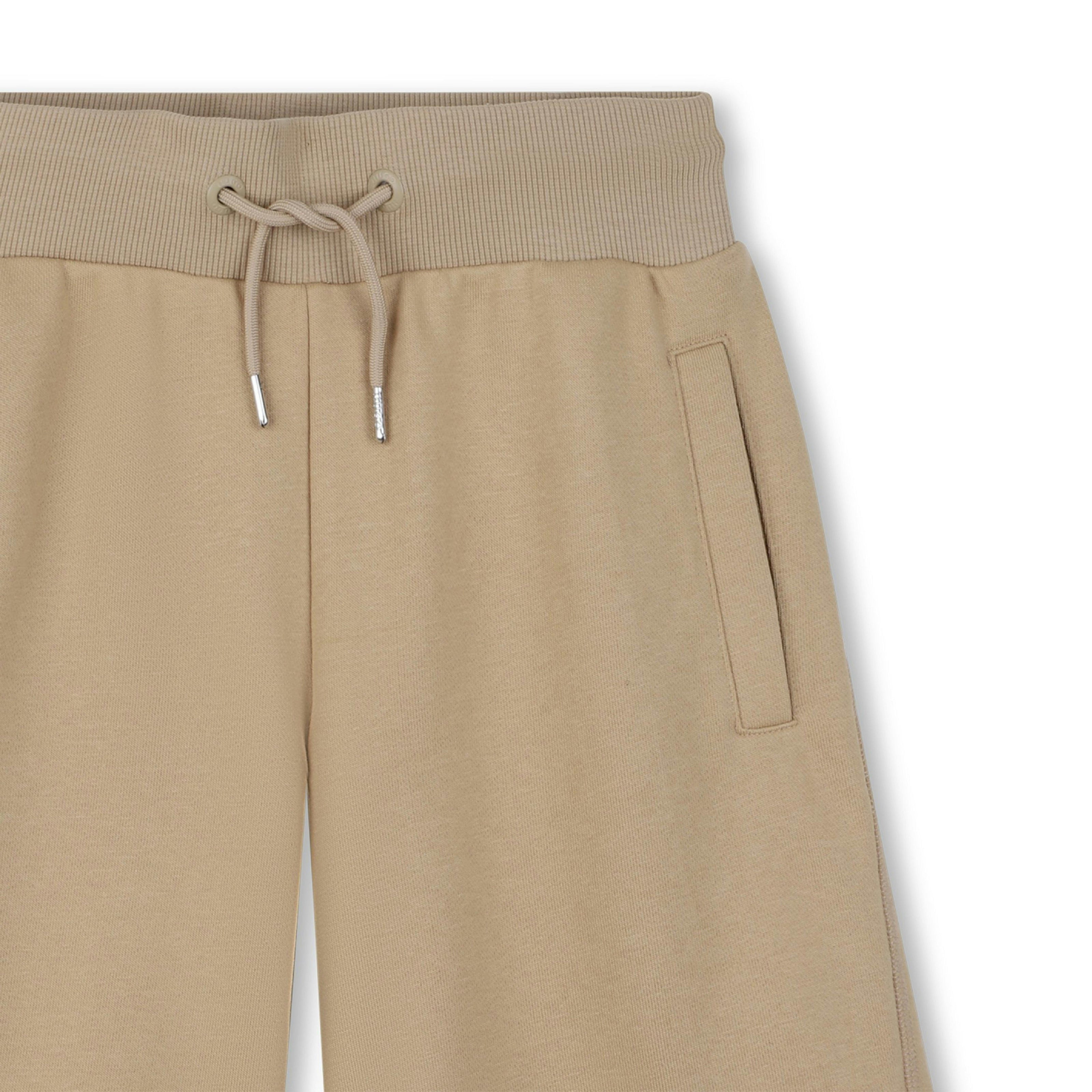 Boys Beige Logo Shorts