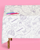Eras Coloring Tablecloth - paper coloring tablecloth