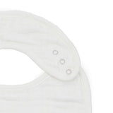 Organic Cotton Muslin Classic Bib 3 Pack - White