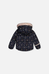 Baby Two Piece Snowsuit Blue Printed Teddy Bears