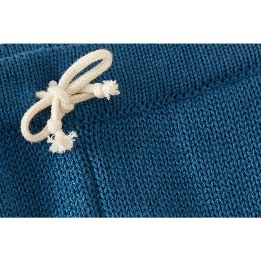 Organic Cotton Nordic Knit Shorts, Fjord Blue