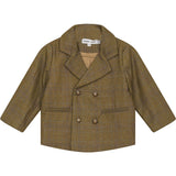 Woven Plaid Jacket Chestnut