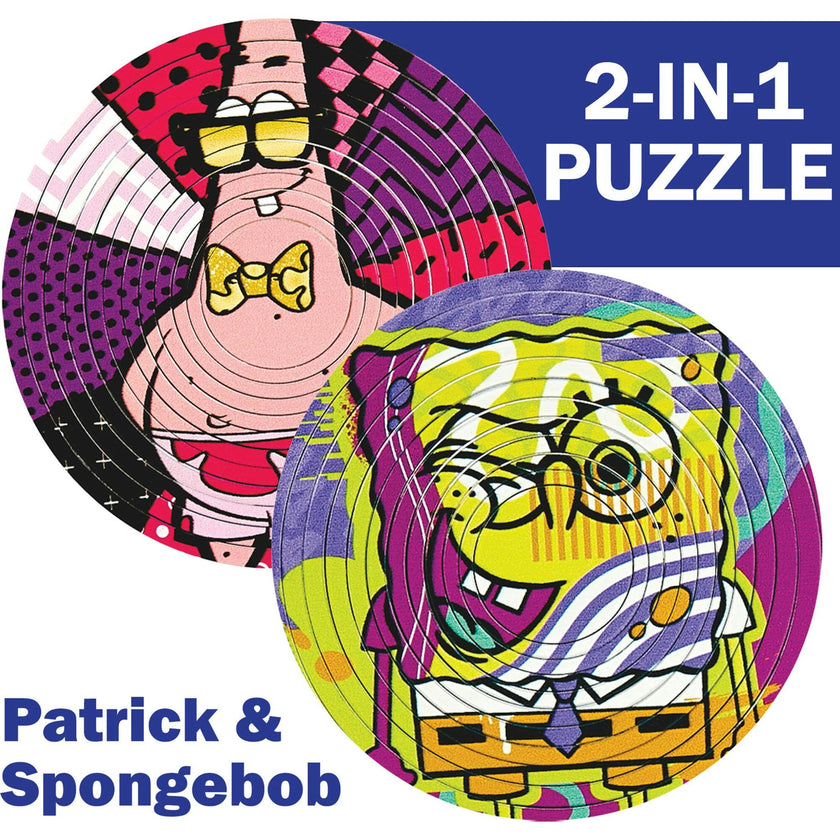 Spin Flip Puzzle: Spongebob & Patrick