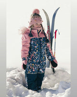 Kids One Piece Discover Snowsuit Blue and Pink Unicorn Print