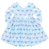Girls Lame Steph Dress - Hanukkah Menorahs